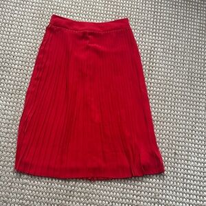J. Crew Vibrant Red A-Line Skirt
